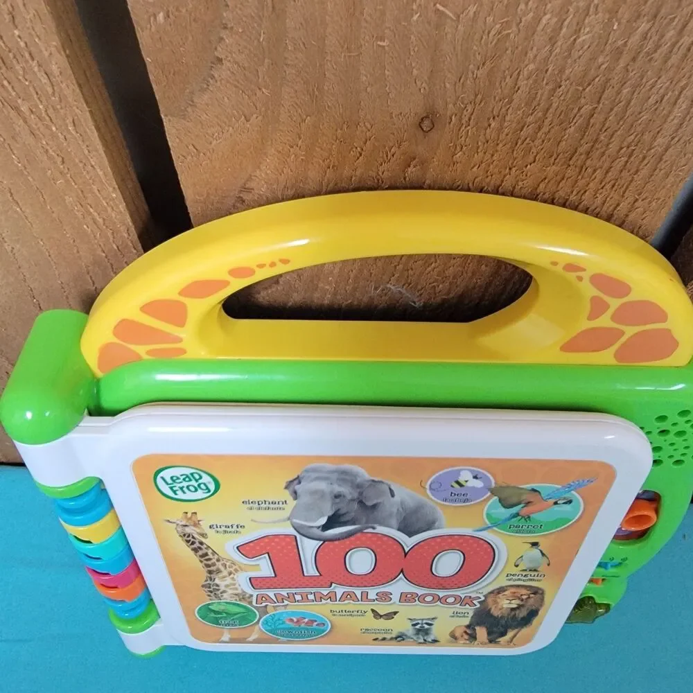 Leap Frog Learning Friends 100 Animals Book English and Spanish Works Great